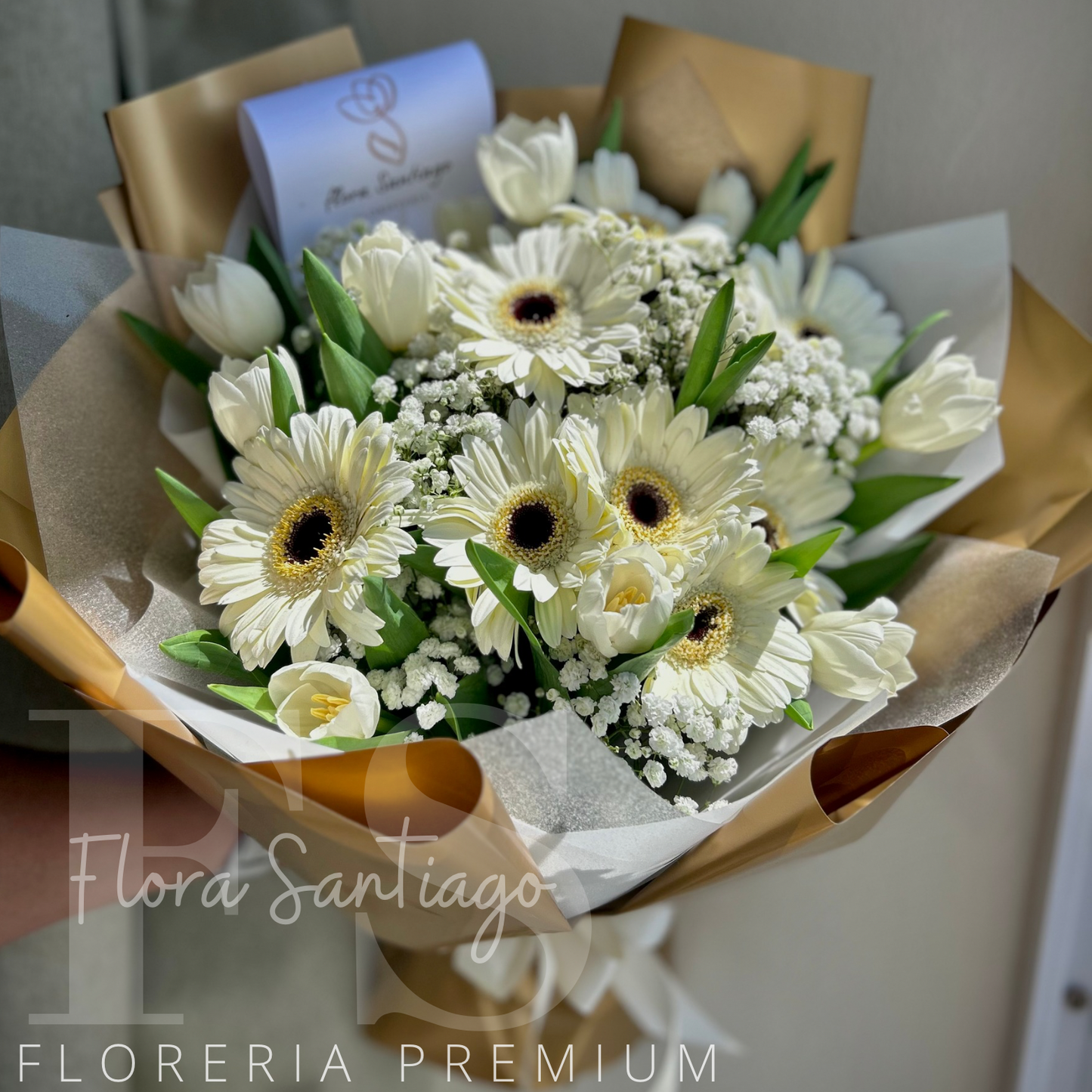 Ramo de 10 Tulipanes y 8 gerberas