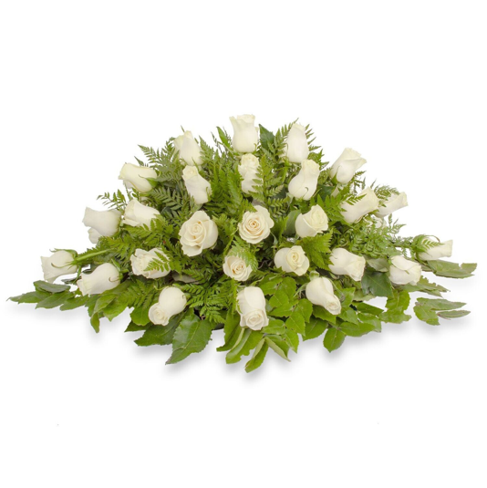 CUBRE URNA DE 35 ROSAS IMPORTADAS