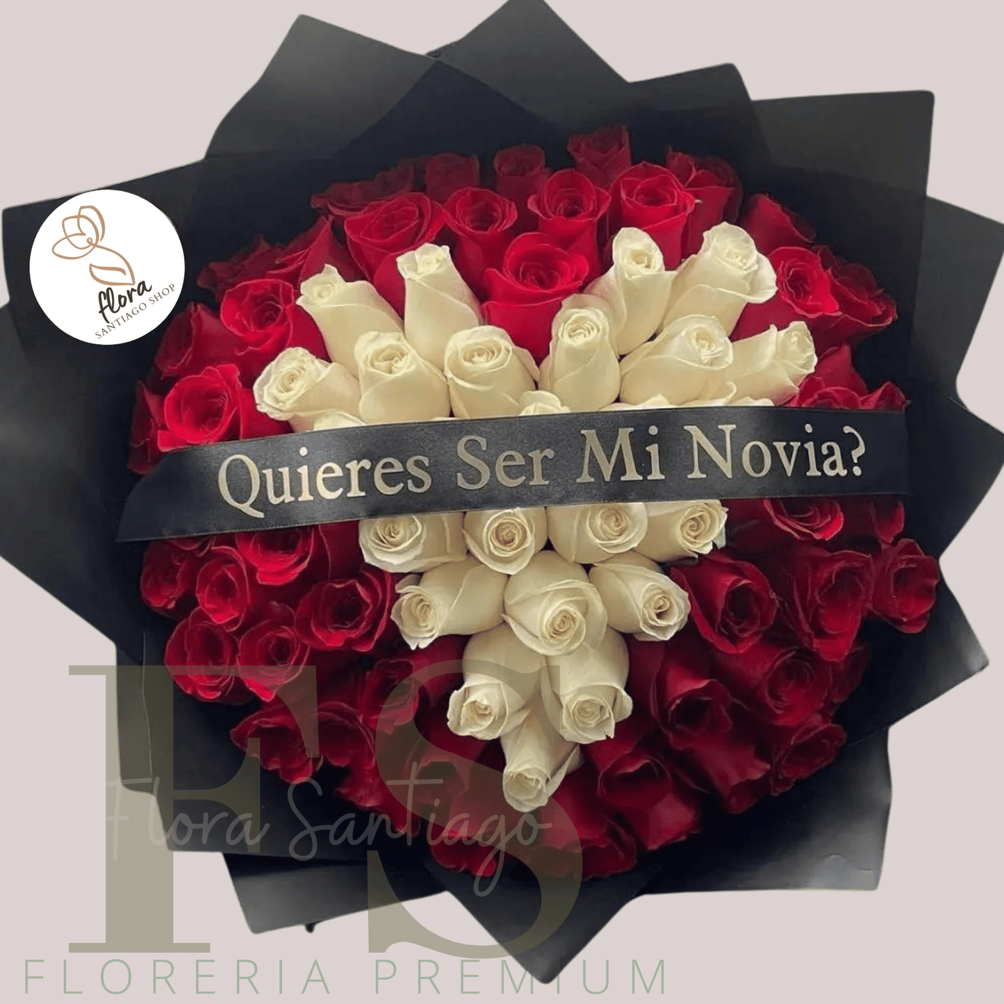 Ramo buchón de rosas rojas quieres ser mi novia?