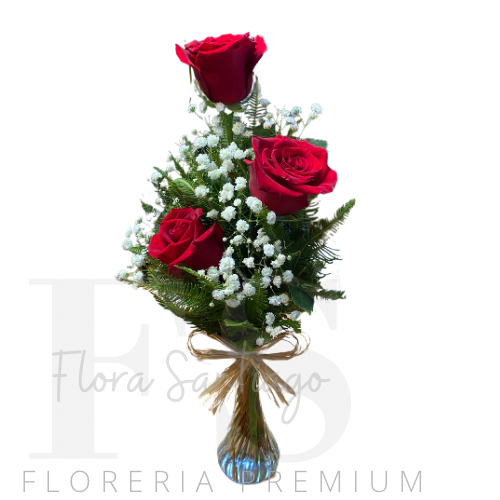 3 rosas en florerito