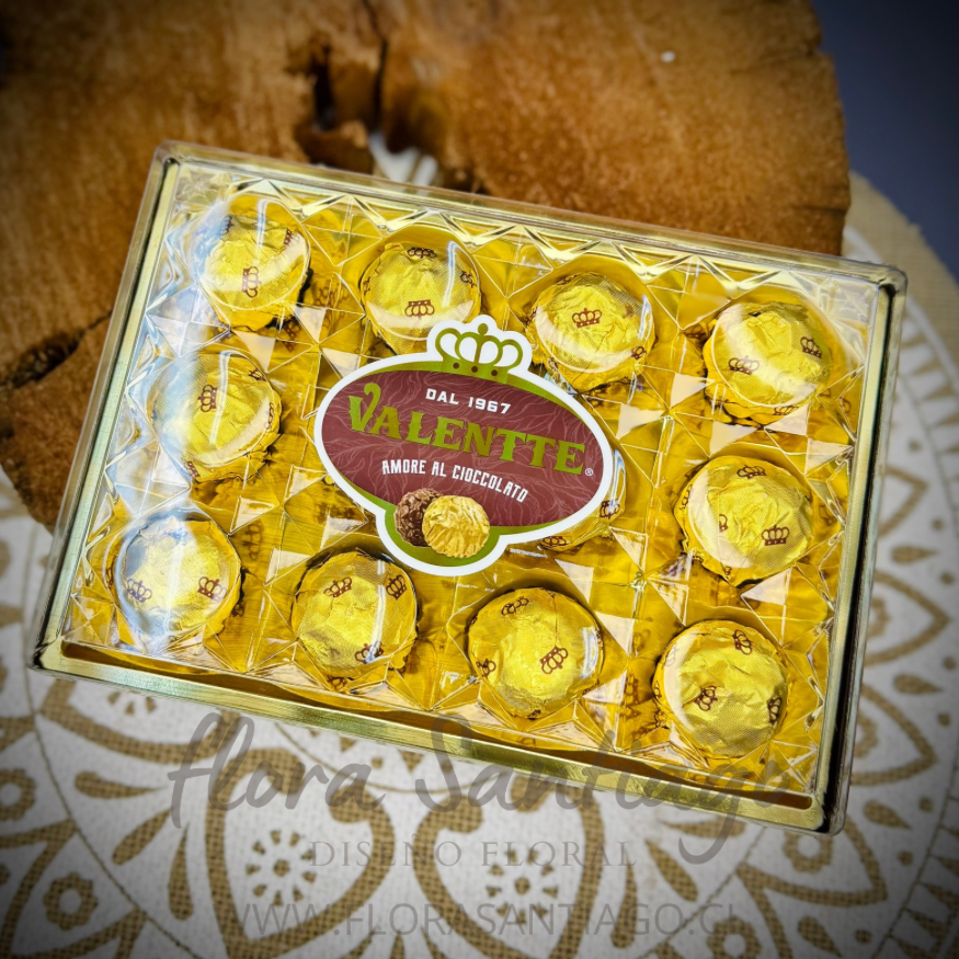 VALENTTE CAJA 12 BOMBONES DE CHOCOLATE