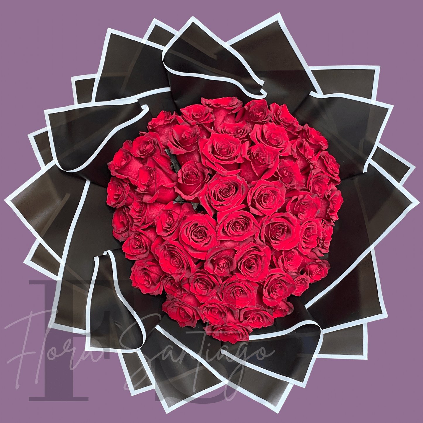 Ramo de 50 rosas rojas