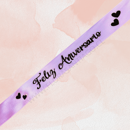 Cinta feliz aniversario