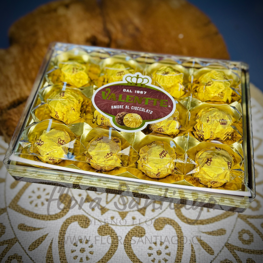 VALENTTE CAJA 12 BOMBONES DE CHOCOLATE