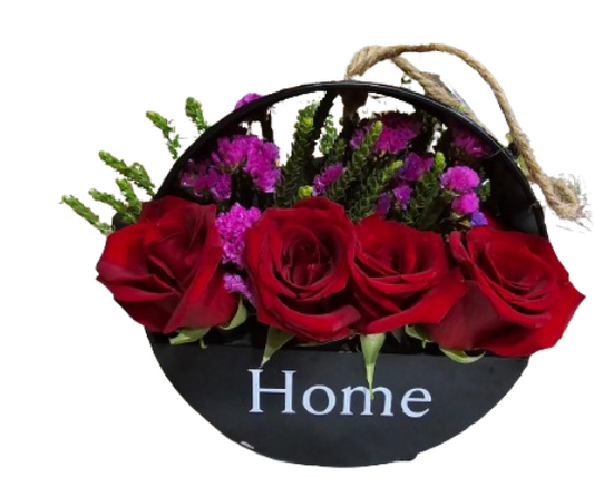 Arreglo Metálico de 4 Rosas