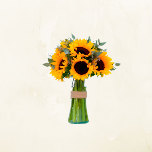 Florero de 8 Girasoles