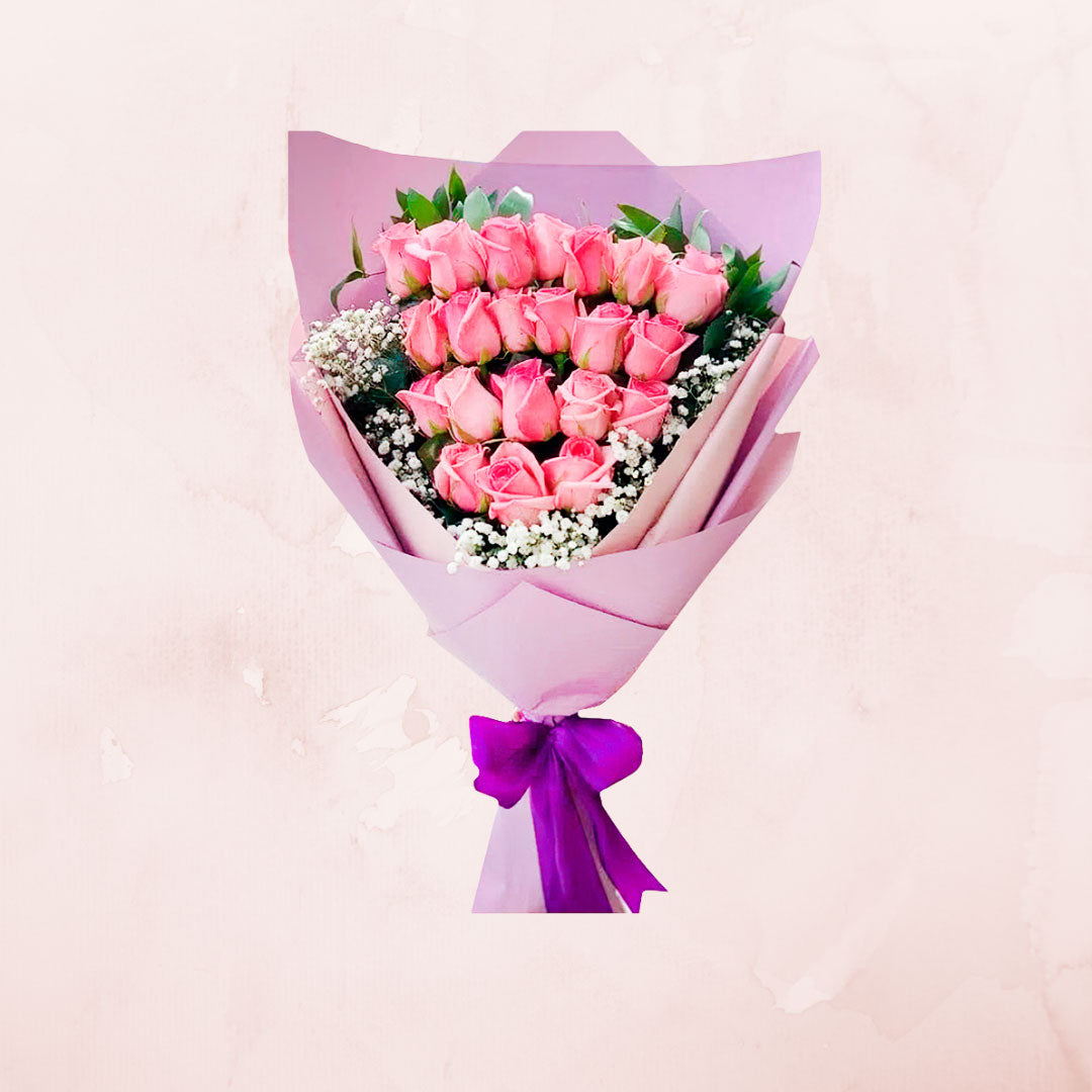 Ramo de 20 Rosas Rosadas