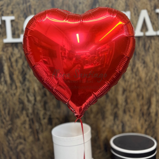 Globo corazón con helio