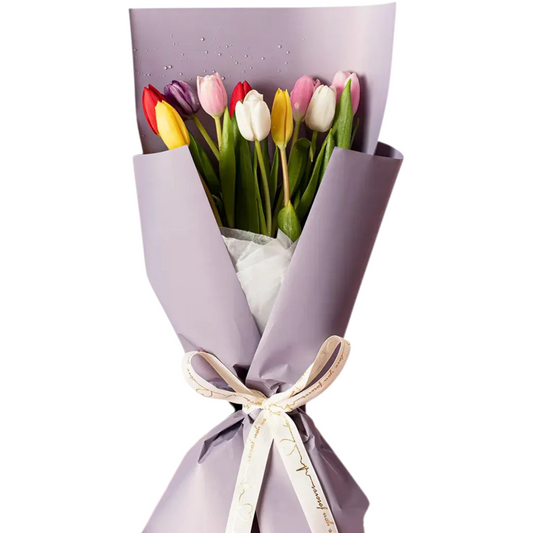 Ramo de 10 Tulipanes surtido colores