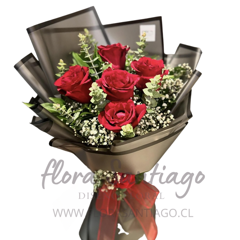 5 rosas rosas