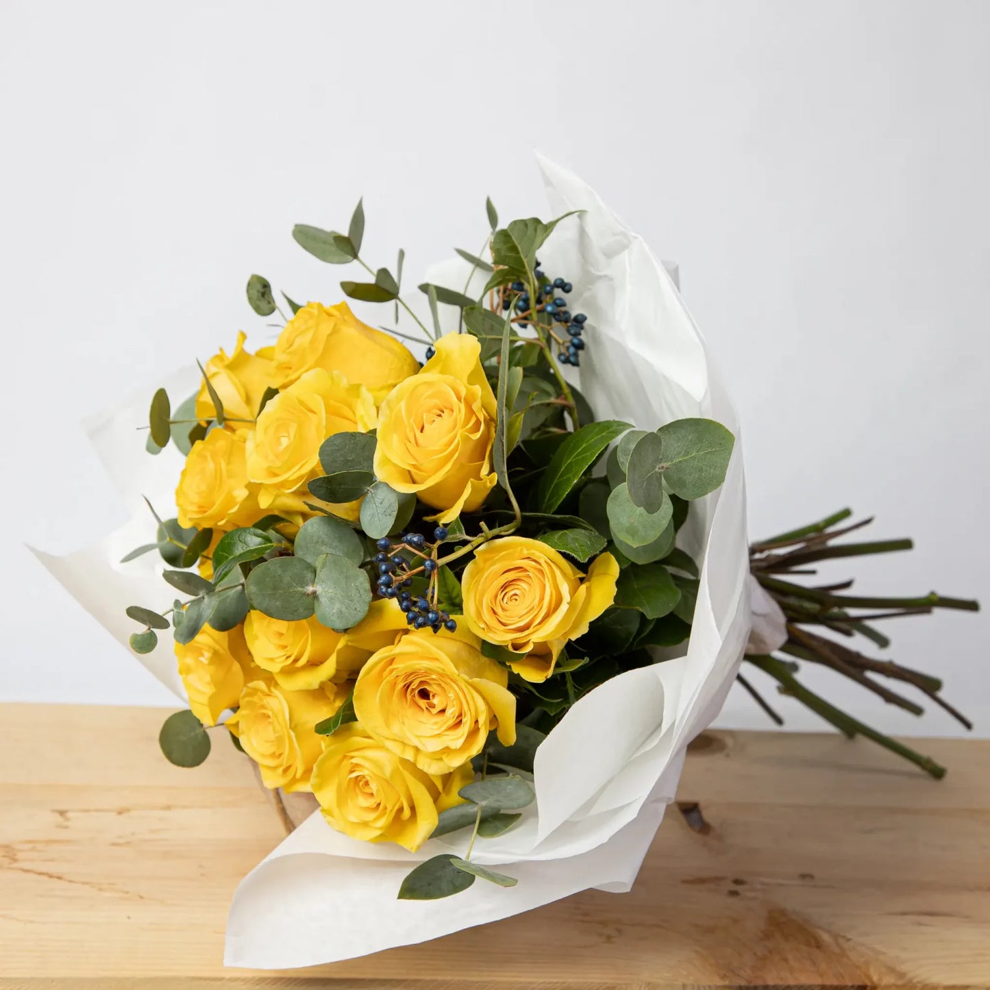 Ramo de mini rosas amarillas